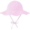 imageBaby Sun Hat Toddler Baby Girl Hats UPF 50 Summer Kids Beach Wide Brim Bucket CapsPink Stripes