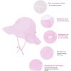 imageBaby Sun Hat Toddler Baby Girl Hats UPF 50 Summer Kids Beach Wide Brim Bucket CapsPink Stripes