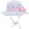 imageBaby Sun Hat Toddler Baby Girl Hats UPF 50 Summer Kids Beach Wide Brim Bucket CapsPowder Blue Bow
