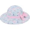 imageBaby Sun Hat Toddler Baby Girl Hats UPF 50 Summer Kids Beach Wide Brim Bucket CapsPowder Blue Bow