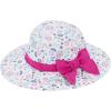 imageBaby Sun Hat Toddler Baby Girl Hats UPF 50 Summer Kids Beach Wide Brim Bucket CapsRose Red Bow