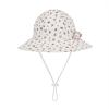 imageBaby Sun Hat Toddler Baby Girl Hats UPF 50 Summer Kids Beach Wide Brim Bucket CapsWhite Floral