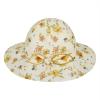 imageBaby Sun Hat Toddler Baby Girl Hats UPF 50 Summer Kids Beach Wide Brim Bucket CapsYellow Floral