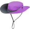 imageKids Sun Hat with Ponytail Hole UV Protection Wide Brim Summer Beach Bucket Cap Fishing Hat for GirlsMixed Purple