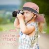 imageKids Sun Hat with Ponytail Hole UV Protection Wide Brim Summer Beach Bucket Cap Fishing Hat for GirlsPure Purplepure Watermelon Red