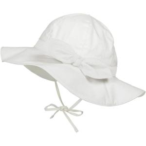 imageBaby Sun Hat Toddler Baby Girl Hats UPF 50 Summer Kids Beach Wide Brim Bucket CapsWhite