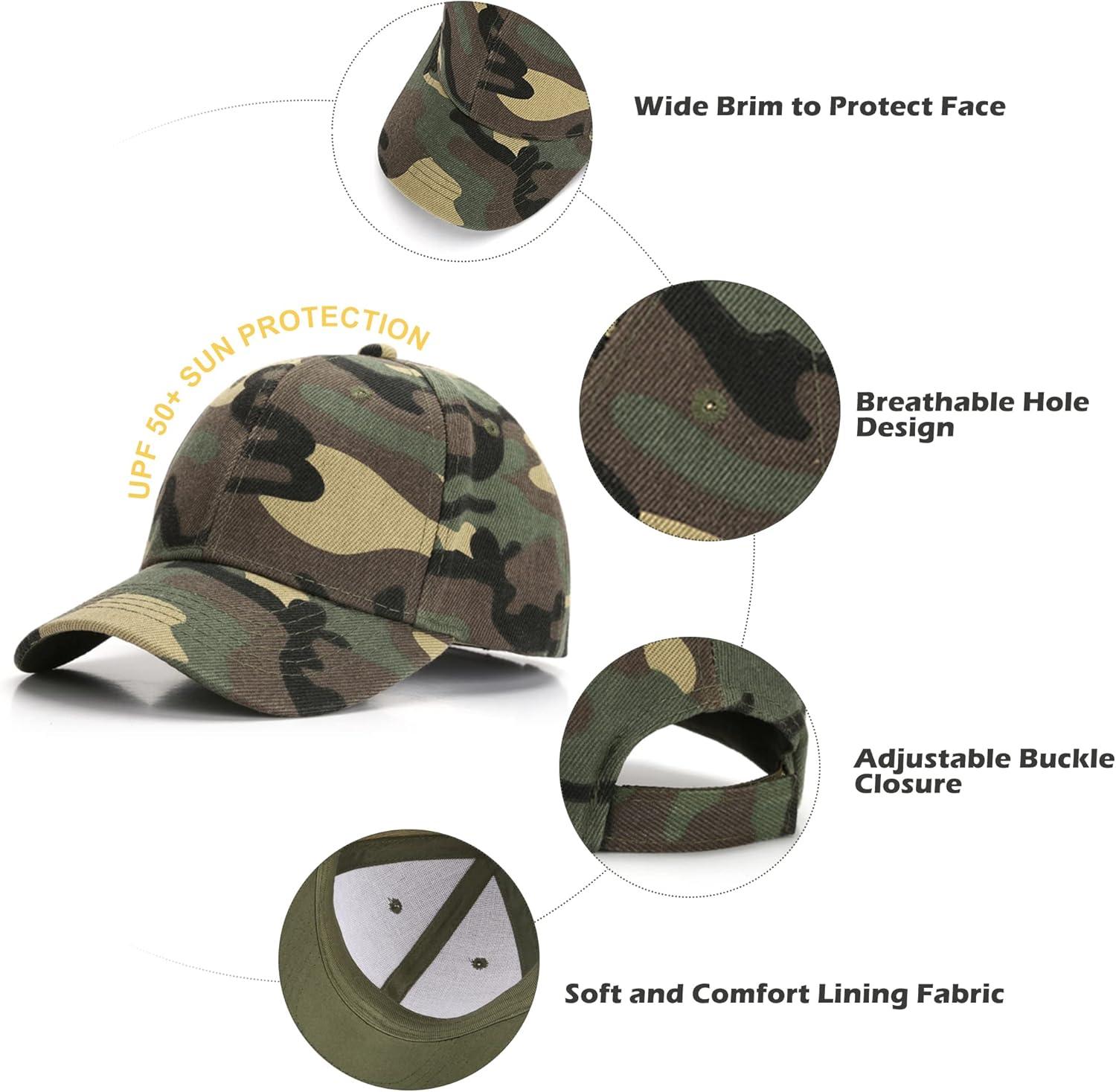 imageAmerican Trends Toddler Baseball Hat for Toddler Boy Kids Adjustable Baseball Cap Camouflage Boys HatA Army Green Camouflage