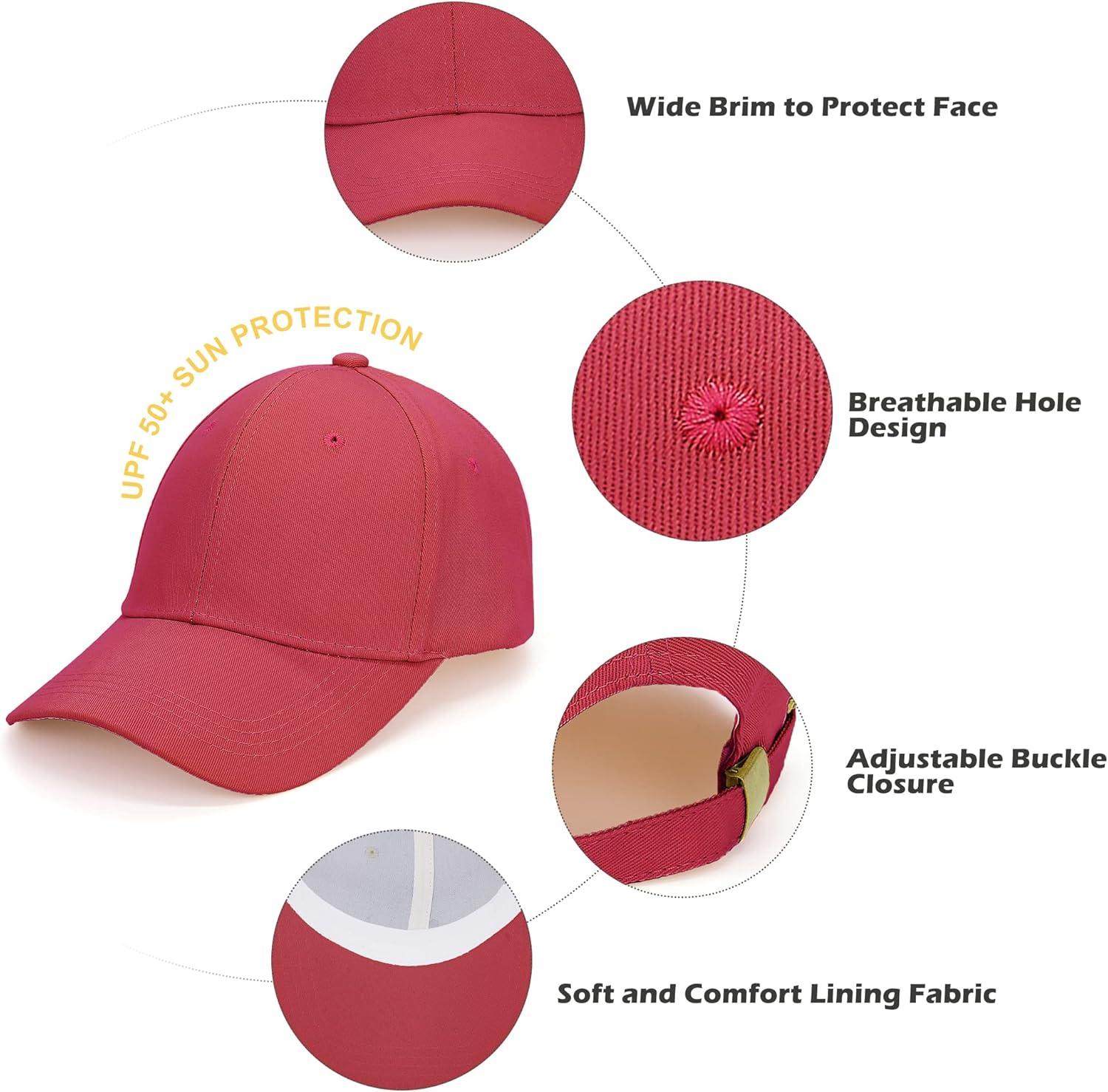 imageAmerican Trends Toddler Baseball Hat for Toddler Boy Kids Adjustable Baseball Cap Camouflage Boys HatB Red
