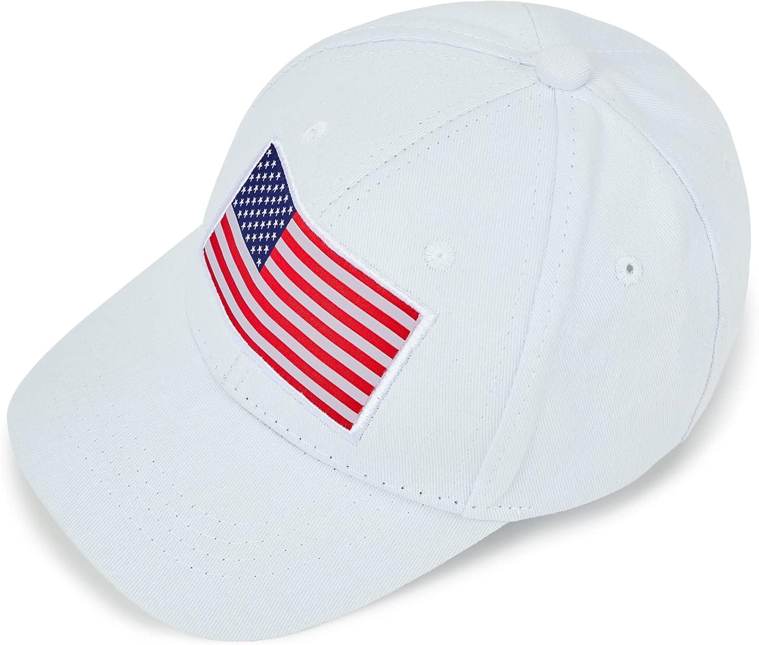 imageAmerican Trends Toddler Baseball Hat for Toddler Boy Kids Adjustable Baseball Cap Camouflage Boys HatC White