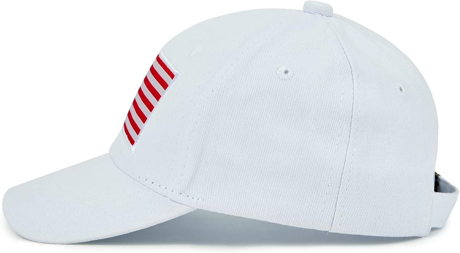 imageAmerican Trends Toddler Baseball Hat for Toddler Boy Kids Adjustable Baseball Cap Camouflage Boys HatC White