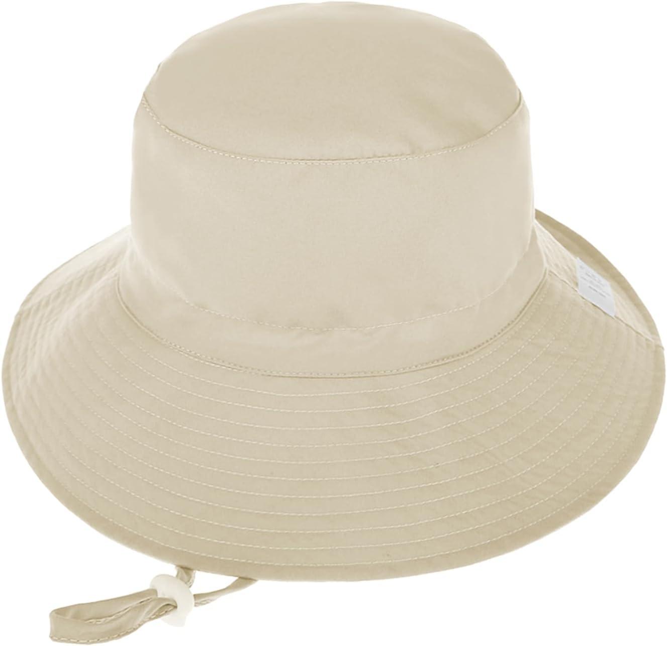 imageBaby Sun Hat Adjustable Cap Toddler Beach Summer Hats UPF 50 for Baby Girl BoyKhaki