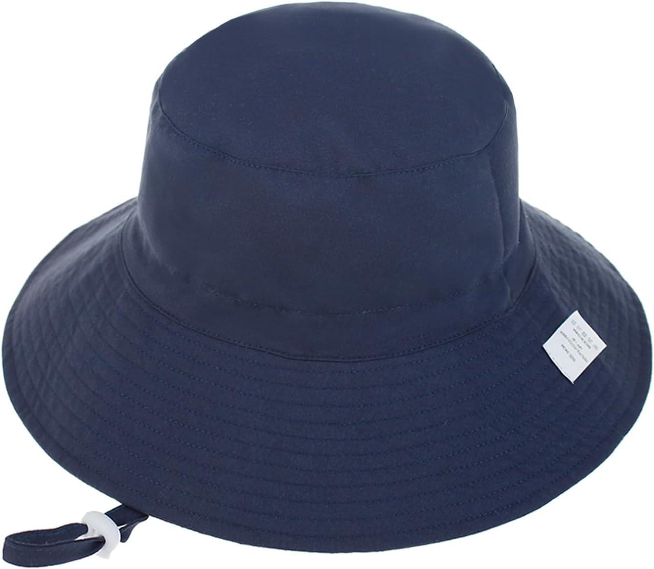 imageBaby Sun Hat Adjustable Cap Toddler Beach Summer Hats UPF 50 for Baby Girl BoyNavy