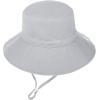 imageBaby Sun Hat Adjustable Cap Toddler Beach Summer Hats UPF 50 for Baby Girl BoyGray
