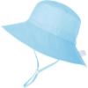 imageBaby Sun Hat Adjustable Cap Toddler Beach Summer Hats UPF 50 for Baby Girl BoyLight Blue