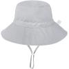 imageBaby Sun Hat Adjustable Cap Toddler Beach Summer Hats UPF 50 for Baby Girl BoyNavygrey