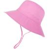 imageBaby Sun Hat Adjustable Cap Toddler Beach Summer Hats UPF 50 for Baby Girl BoyPink