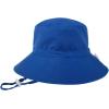 imageBaby Sun Hat Adjustable Cap Toddler Beach Summer Hats UPF 50 for Baby Girl BoySapphire Blue