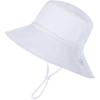 imageBaby Sun Hat Adjustable Cap Toddler Beach Summer Hats UPF 50 for Baby Girl BoyWhite