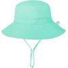 imageBaby Sun Hat Adjustable Cap Toddler Beach Summer Hats UPF 50 for Baby Girl BoyWhitelight Green