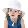 imageBaby Sun Hat Adjustable Cap Toddler Beach Summer Hats UPF 50 for Baby Girl BoyWhitepurple