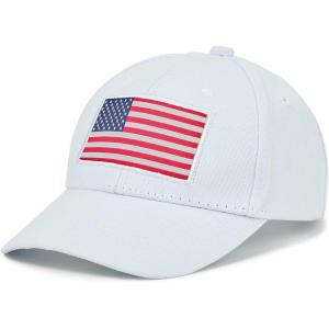 imageAmerican Trends Toddler Baseball Hat for Toddler Boy Kids Adjustable Baseball Cap Camouflage Boys HatC White
