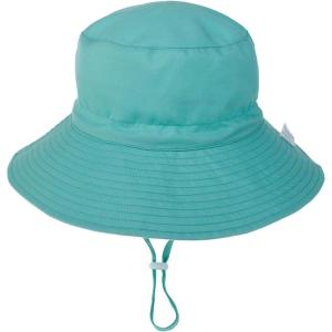 imageBaby Sun Hat Adjustable Cap Toddler Beach Summer Hats UPF 50 for Baby Girl BoyBluish Green