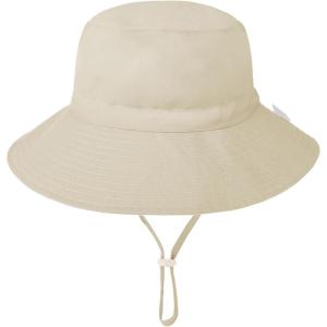 imageBaby Sun Hat Adjustable Cap Toddler Beach Summer Hats UPF 50 for Baby Girl BoyKhaki