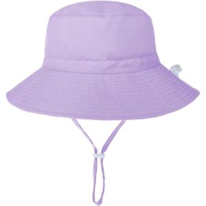 imageBaby Sun Hat Adjustable Cap Toddler Beach Summer Hats UPF 50 for Baby Girl BoyPurple