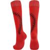 imageAmerican Trends Girls Softball Socks with Stitches 3 Pairs Youth Athletic Softball Socks for Youth Soccer Baseball SocksRose Red  Yellow  Red