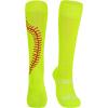 imageAmerican Trends Girls Softball Socks with Stitches 3 Pairs Youth Athletic Softball Socks for Youth Soccer Baseball SocksYellow