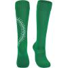 imageAmerican Trends Softball Socks for Youth Girls ampamp Adult Baseball Softball Socks Athletic Socks with Stitchs Youth GirlsGreen