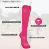 imageAmerican Trends Softball Socks for Youth Girls ampamp Adult Baseball Softball Socks Athletic Socks with Stitchs Youth GirlsRose Red