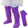 imageAmerican Trends Toddler Tights Footed Dance Tights Baby Girls Leggings Ultra Soft Ballet Tights Baby Stockings for 14TPurple