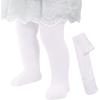imageAmerican Trends Toddler Tights Footed Dance Tights Baby Girls Leggings Ultra Soft Ballet Tights Baby Stockings for 14TWhite