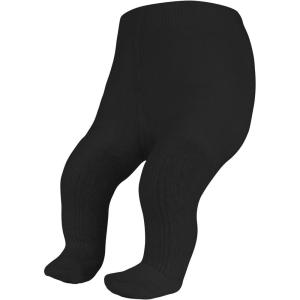 imageAmerican Trends Cable Knit Tights for Newborn Infant Toddler Cozy Leggings for Baby Girls 012MBlack