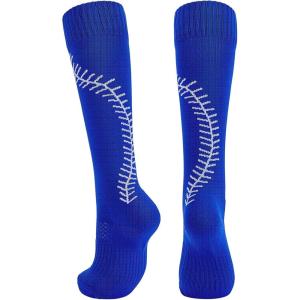 imageAmerican Trends Softball Socks for Youth Girls ampamp Adult Baseball Softball Socks Athletic Socks with Stitchs Youth GirlsBlue
