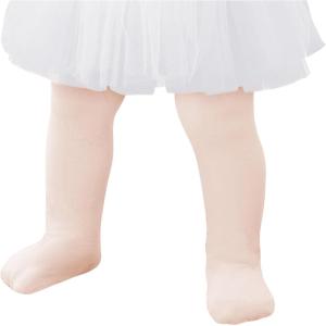 imageAmerican Trends Toddler Tights Footed Dance Tights Baby Girls Leggings Ultra Soft Ballet Tights Baby Stockings for 14TBallet Pink