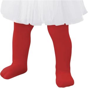 imageAmerican Trends Toddler Tights Footed Dance Tights Baby Girls Leggings Ultra Soft Ballet Tights Baby Stockings for 14TRed