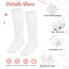 imageAmerican Trends Baby Girls Knee High Socks Ruffle Socks NewbornInfantBabyToddler Tube Long Socks 03TA Blackwhitepink