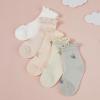 imageAmerican Trends Baby Girls Socks Toddler Anti Slip Non Socks Cotton Little Girls Frilly Dress Socks Crew SocksBeigepinkgreywhiteorange
