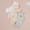 imageAmerican Trends Baby Girls Socks Toddler Anti Slip Non Socks Cotton Little Girls Frilly Dress Socks Crew SocksPinkgreywhiteorange