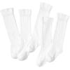 imageAmerican Trends Baby Knee High Socks Girls Tube Long Socks Boys Newborn Infants Toddlers Ruffled Socks5 Pack White