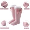 imageAmerican Trends Baby Knee High Socks Girls Tube Long Socks Boys Newborn Infants Toddlers Ruffled SocksE 5 Pack Christmas Bow Knot