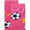 imageAmerican Trends Kids Socks Knee High Uniform Sports Soccer Socks Stripes Tube Socks for Child Boys Girls1 Pack Z Soccer Neon Pink