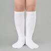 imageAmerican Trends Kids Toddler Soccer Socks Knee High Tube long Socks Three Stripes Uniform Socks for Boys Girls 19 years1 Pack Pure White