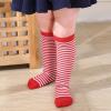 imageAmerican Trends Kids Toddler Soccer Socks Knee High Tube long Socks Three Stripes Uniform Socks for Boys Girls 19 years1 Pack Red White Stripes