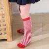 imageAmerican Trends Kids Toddler Soccer Socks Knee High Tube long Socks Three Stripes Uniform Socks for Boys Girls 19 years1 Pack Red White Stripes