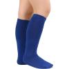 imageAmerican Trends Kids Toddler Soccer Socks Knee High Tube long Socks Three Stripes Uniform Socks for Boys Girls 19 years1 Pack Royal Blue