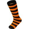 imageAmerican Trends Kids Toddler Soccer Socks Knee High Tube long Socks Three Stripes Uniform Socks for Boys Girls 19 years1 Pack Striped Black Orange