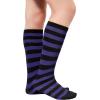 imageAmerican Trends Kids Toddler Soccer Socks Knee High Tube long Socks Three Stripes Uniform Socks for Boys Girls 19 years1 Pack Striped Black Purple